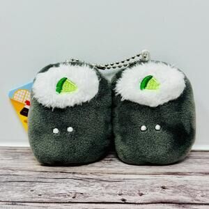 Round Eyes Sushi Plush Keychain Cucumber Kappamaki New YELL Japan US Seller